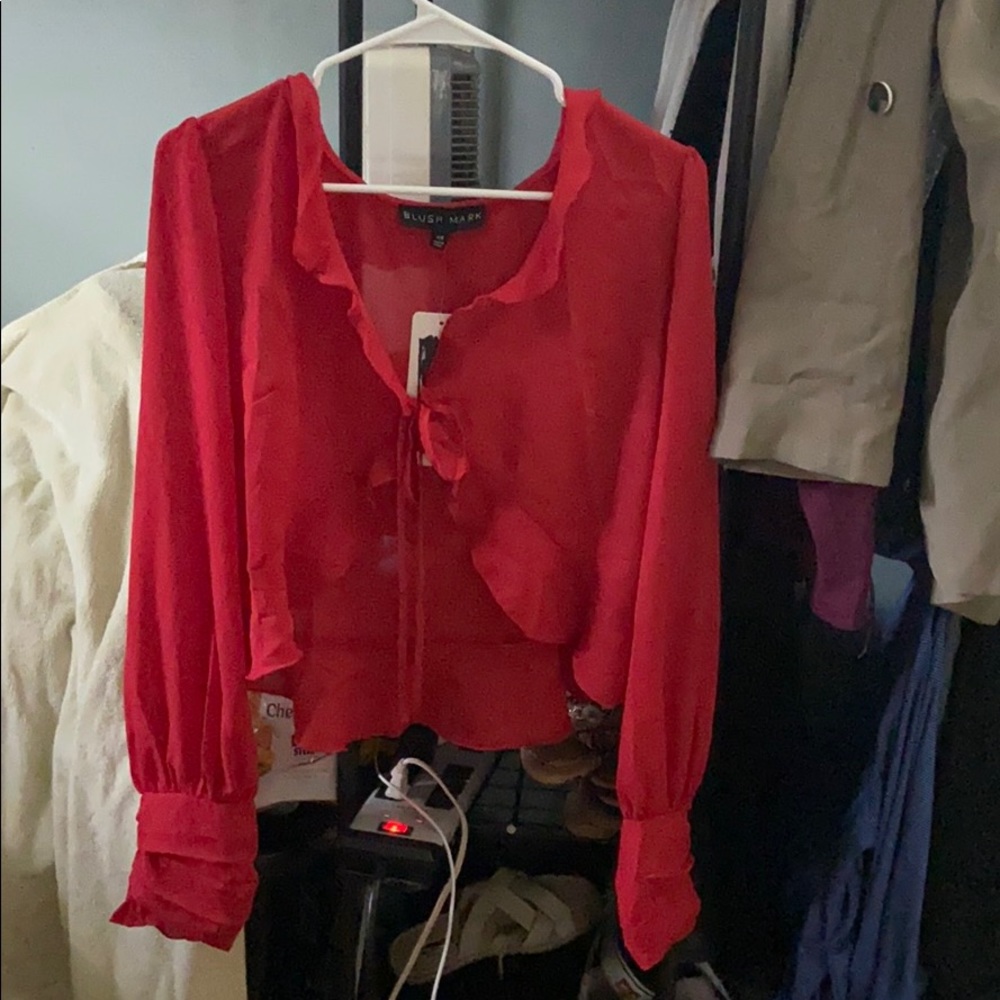 Red blouse - Picture 2 of 4